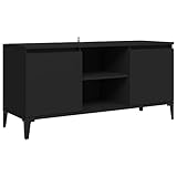 vidaXL TV Schrank mit Metallbeinen Lowboard Sideboard Fernsehschrank...