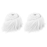 2 Stück 5 x 150 cm Kunstfell Basteln Meterware Fell Stoff ，Weiß Furry...