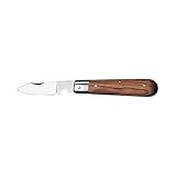 JÄGER DIREKT 860.158 Taschen-Kabelmesser mit Holzgriff, Blau, 1
