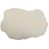 Premium Qualität Naturbelassenes Fensterleder, 1 Stück Auto Reinigungstuch Fensterleder, Autoleder Tücher aus Leder, zum Trocknen von Autos, Glas, Spiegel, super weich und sehr saugfähig, Beige
