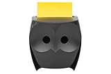 Post-it Z-Notes Dispenser, Eule, Schwarz + Post-it Super Sticky Z-Notes, 45...