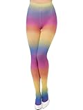 Smiffys Blickdichte Strumpfhose, Rainbow