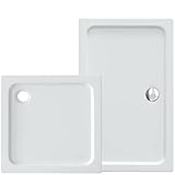 VILSTEIN Duschwanne | Acryl | Glasfaserverstärkt | 5 cm Flach | Duschtasse mit...