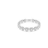 Swarovski Ariana Grande x Tennis Armband, Verschiedene Schliffe, Herz, Weiß,...