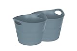 Kreher Set: 2 x Mehrzweckkorb 42 Liter, flexibel und strapazierfähig...