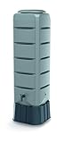 YourCasa Regentonne [Tower] 120L mit Standfuss, Deckel & Wasserhahn - Regenfass...