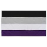 TRIXES Asexuelle Flagge – LGBTQ+ Pride Flags Innen & Außen Ace Zubehör –...