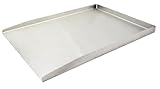 Steuber Plancha Platte 36 x 26 cm Edelstahl-Grillplatte mit Rand, Teppanyaki...