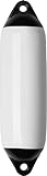 Seilflechter - Aufblasbarer Fender 120 x 450 mm in Weiß, Langfender mit 2...