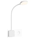 ENUOTEK Weiß LED Steckdosenlampe Steckerleuchte, 4W 350Lm LED Wand Leselampe...