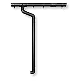 Dachrinnen Set | Flachdach Pultdach (1-Seite) bis 300cm | Halbrundrinne 65mm...