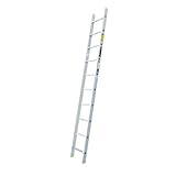 Bayersystem BS-DJ 1x10 Aluminium Anlegeleiter, 10 Sprossen, bis 150 kg...