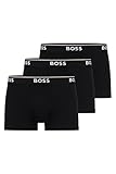 BOSS Herren Trunk 3p Co/EL Boxershorts, Black 001, L EU