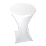 Stoff-Kollektion - Stretch Stehtischhusse 70cm aus Polyester & Stretch –...