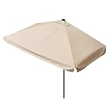 EASYmaxx Sonnenschirm rechteckig | 230 x 140 x 253 cm | für Balkon und Terrasse...