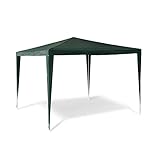 Relaxdays Pavillon Zelt HBT: 2,5 x 3 x 3 m Gartenpavillon mit quadratischer...