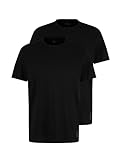 TOM TAILOR Herren Crewneck T-Shirt im Doppelpack, 29999 - Black, L