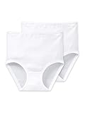 Schiesser Damen 2 Pack Taillenslip-Original Taillenslips, Weiss_000005, 46 (2er...