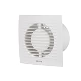 EUROPLAST Ø 100mm Bad-Lüfter mit Feuchtesensor und Timer Leise Ventilator -...