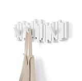 Umbra Stäbchen Garderobenhaken – Moderne und Platzsparende Garderobenleiste...