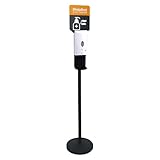 APS 98250 Desinfektionsständer/Desinfektionsmittelspender Metall, Schwarz, 32cm...