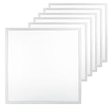 LUXULA 6x LED Panel 62x62cm Rasterleuchte - 36W 3600lm - 4000K Neutralweiß -...