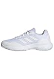 adidas Damen Gamecourt 2.0 Tennis Shoes, Silver Metallic/Cloud White, 41 1/3 EU