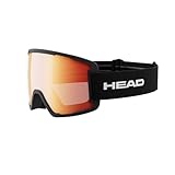 HEAD Unisex – Adult CONTEX Ski-und Snowboardbrille Skibrille, rot/schwarz, L
