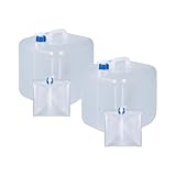 UMETASS Zusammenklappbarer Wasserbehälter mit Zapfhahn, Faltbare...