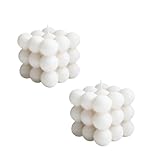 Weenwill Duftkerze in Würfelform,2 stück Bubble Kerze Handgefertigt Sojawachs...