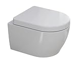 SSWW, Toilette für Gäste-WC, Spülrandloses WC mit Softclose Deckel,...