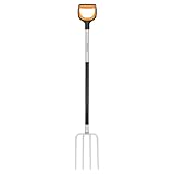 Fiskars Spatengabel für harte, steinige Böden, Mit 4 Zinken, Länge: 120 cm,...