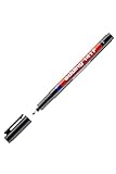 edding 141 F Permanenter Folienschreiber - schwarz - 1 Stift - Rundspitze 0,6 mm...