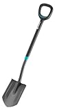 Gardena ErgoLine Spitz-Spaten: Gartenspaten aus Qualitätsstahl zum Umgraben und...