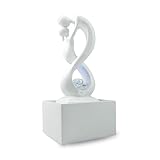 Zen'Light - Moderner Zimmerbrunnen Amor Weiß mit Farbigem LED-Licht -...