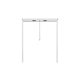APANA Fliegengitter Rollo Fenster bis 80x160 cm – weiß – ausziehbarer...