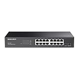 Mercusys MS116GS 16-Port Gigabit Switch 19 Zoll, unmanaged Netzwerk-Switch, für...