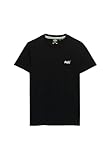 Superdry Herren Essential T-Shirt mit Stickerei Schwarz L