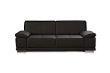 CAVADORE 3-Sitzer Sofa Corianne / Echtledercouch im modernen Design / Mit...