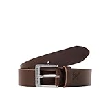 JACK & JONES Legerer Echtleder Gürtel Klassischer Leather Belt mit Löcher...