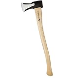 HÖGERT TECHNIK Spaltaxt 2000g, Hickory-Holzgriff, gehärteter Stahl, 47-55 HRC,...