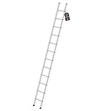 PROREGAL Sprossen-Anlegeleiter 350mm ohne Traverse Made in Germany | 12 Sprossen...