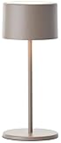 Brilliant LED Tischlampe in Taupe Dimmbar & mit Akku Mobile Innenleuchte mit...