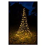 Galaxy LED-Tannenbaum 250 cm mit 300 warmweißen LEDs, IP44 Außenlichterbaum...
