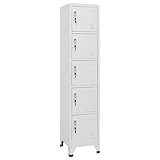 vidaXL Schließfachschrank Spind Schrank Umkleideschrank Metallschrank...