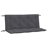 vidaXL Gartenbank Auflagen 2 STK., Gartenbank Auflage mit Hohlfasern, Sitzkissen...