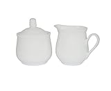 Provance 3-teilig Porzellan Milch und Zucker Set mit Deckel, Milchkännchen...