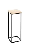 HAKU Möbel Blumensäule, Eiche, schwarz (Eiche Natur), MDF, Metall - Maße: B...
