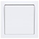 Busch-Jaeger future® linear Komplett-Set: 2000/6 US Wechselschalter Einsatz + 1786-84 Wippe + 1721-84 Abdeckrahmen 1-fach, studioweiß 55x55 mm