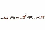 NOCH® Figuren-Set „Waldtiere“, 12 handbemalte Tiermodelle für den...